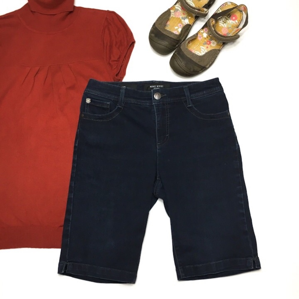 Nine West Jeans Bermuda Shorts, sz 6